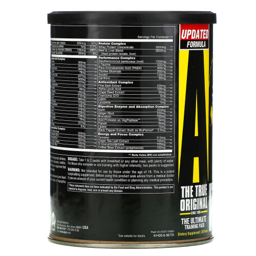 Universal Nutrition, Animal Pak, The Ultimate Training Pack, 30 Packs 2
