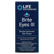 Life Extension, Brite Eyes III, 2 Vials, 0.17 fl oz. (5 ml) Each