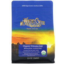 Mt. Whitney Coffee Roasters, Éthiopie Guji Biologique, Café Moulu, Torréfaction Moyenne, 12 oz (340 g)
