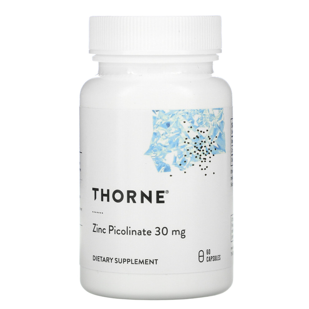 Thorne Research , Zinc Picolinate, 30 Mg, 60 Capsules