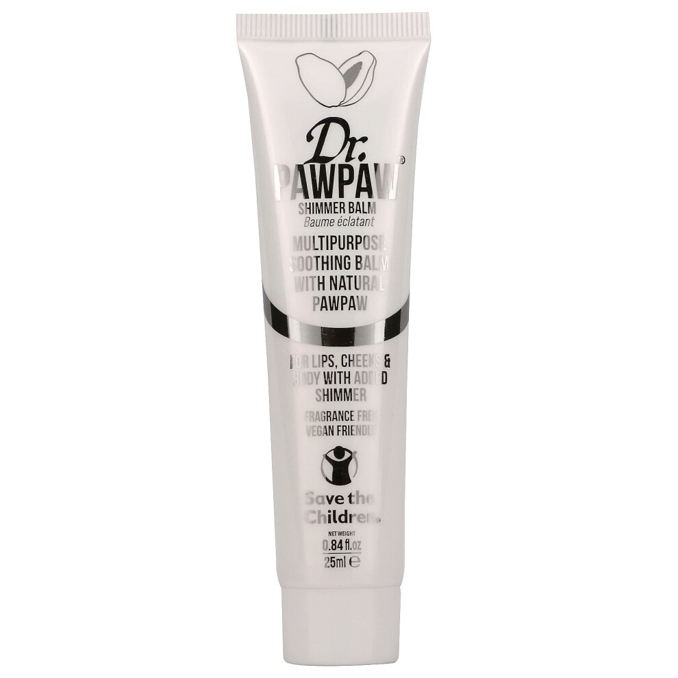Dr Paw Paw Dr. Pawpaw, Multipurpose Soothing Balm With Natural Pawpaw, Shimmer, 0.84 Fl Oz (25 Ml)