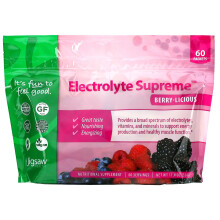Jigsaw Health, Électrolyte Supreme, Baies Délicieuses, 60 Sachets, 11,4 oz (324 g)