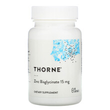 Thorne Research, Zinc Bisglycinate, 15 mg, 60 Capsules