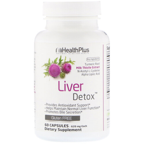 Health Plus, Leber Entgiftung, 60 Kapseln