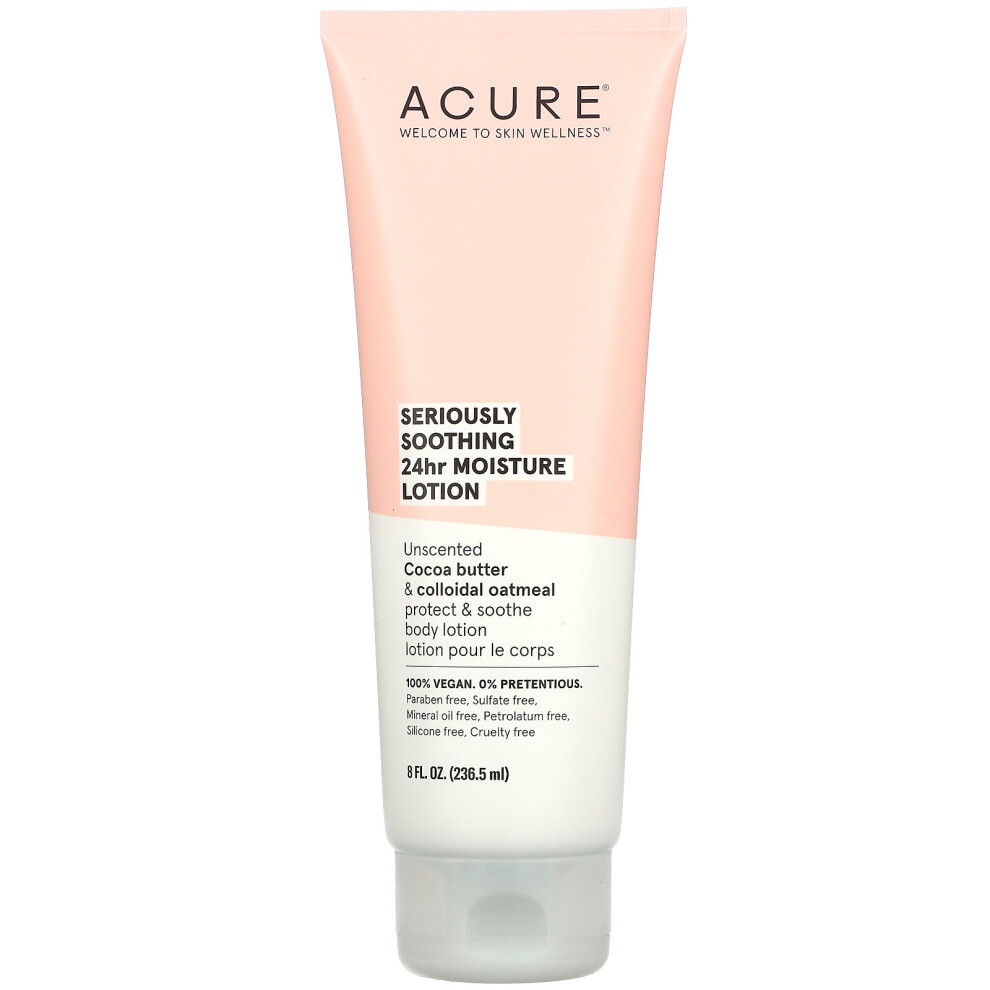 Acure , Seriously Soothing 24Hr Moisture Lotion, Unscented, 8 Fl Oz (236.5 Ml)