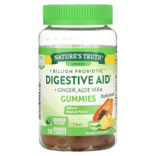 Nature's Truth, Probiotikum Verdauungshilfe Gummis, Natürlich Tropisch, 50 vegane Gummis