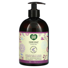 ecoLove - Savon Liquide Naturel - Myrtille, Raisin & Lavande Bio - Sans SLS ni Parabènes - Vegan, 17,6 oz