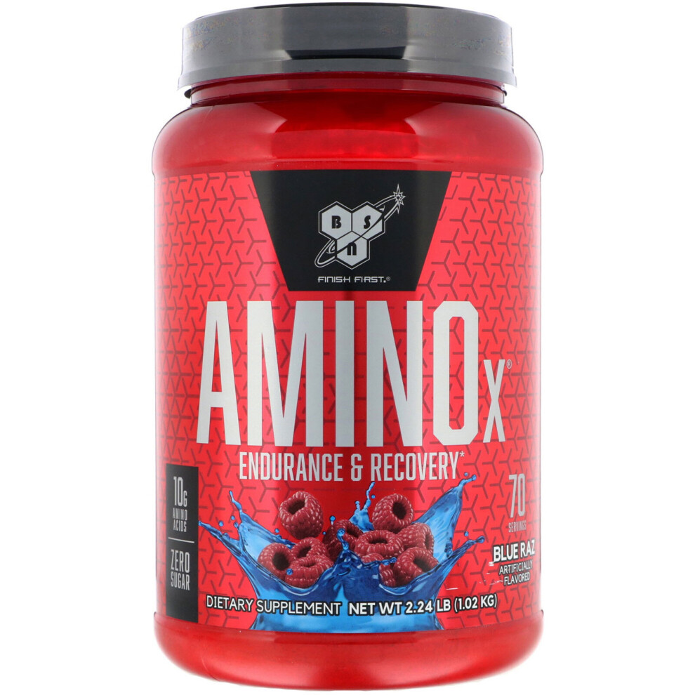 BSN, AminoX, Endurance & Recovery, Blue Raz, 2.24 lb (1.01 kg)