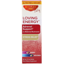 Bioray, Adrenal Lover, Soutien Surrénalien aux Champignons Médicinaux, 2 fl oz (60 ml)