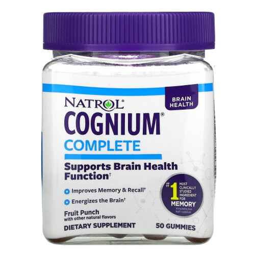 Natrol Natrol, Cognium Complete, Fruit Punch, 50 Gummies