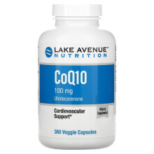 Lake Avenue Nutrition, CoQ10, USP-Grade Ubiquinon, 100 mg, 360 Vegetarische Kapseln