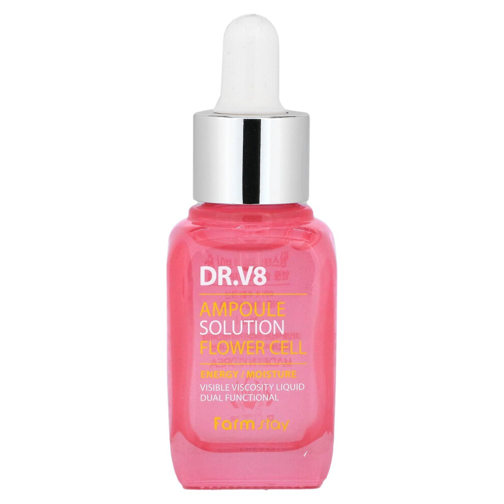 Farmstay , Dr. V8 Ampoule Solution Flower Cell, 30 Ml