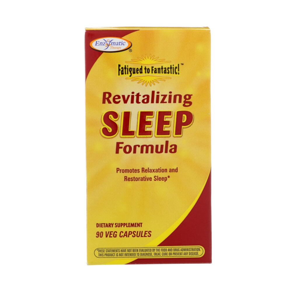 Enzymatic Therapy , Fatigued To Fantastic!, Revitalizing Sleep Formula, 90 Veg Capsules