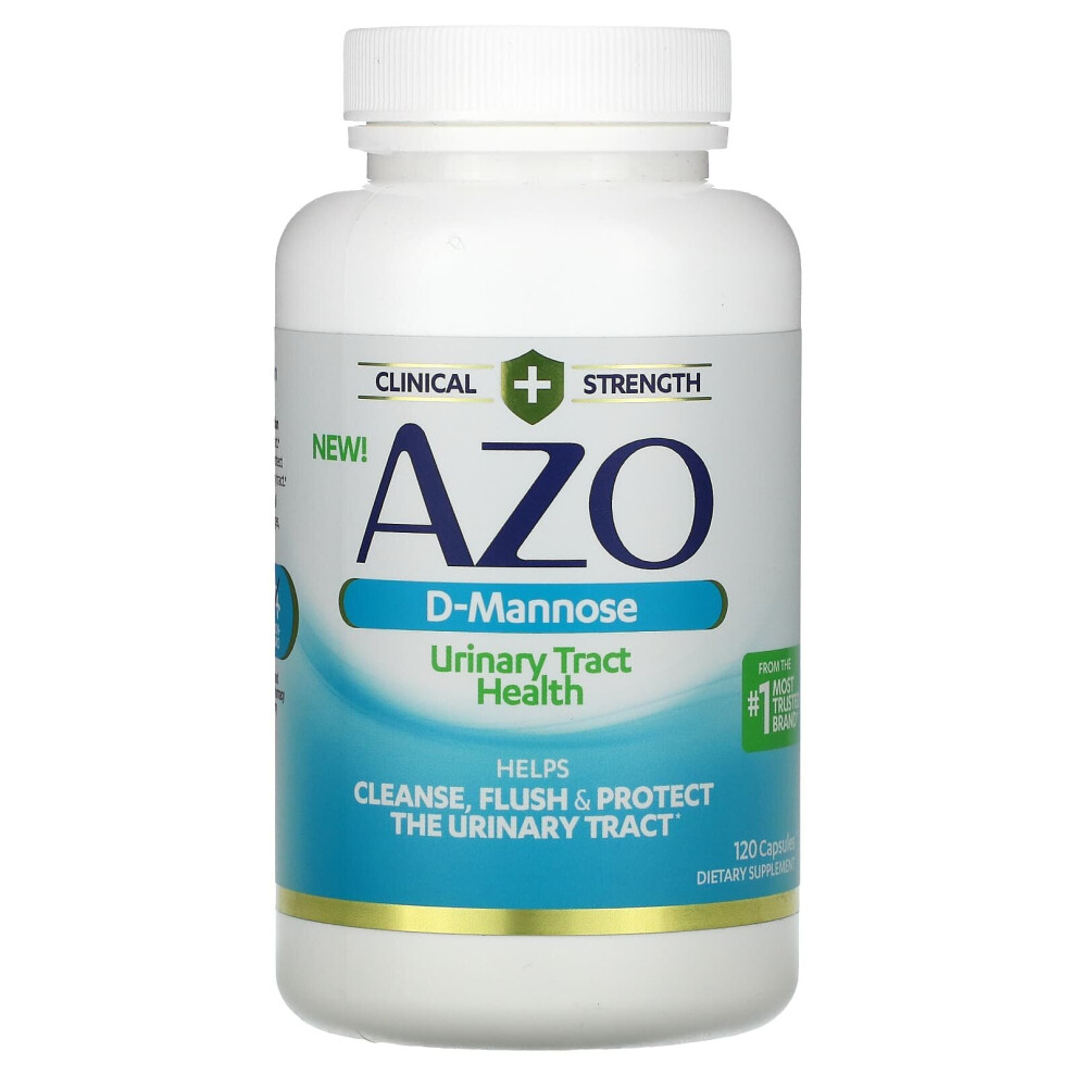 Azo , D-Mannose, Urinary Tract Health, 120 Capsules