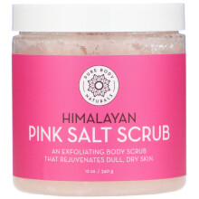 Pure Body Naturals, Gommage au Sel Rose de l'Himalaya, 12 oz (340 g)