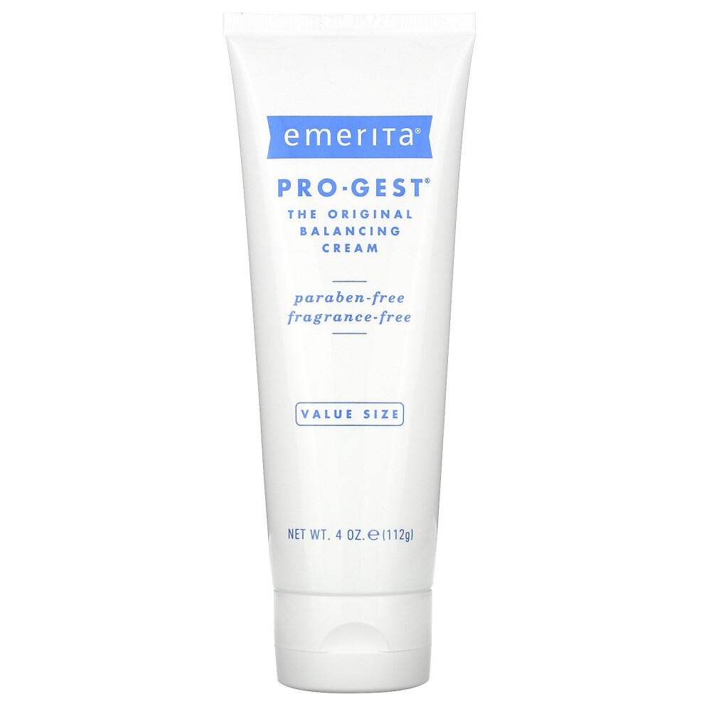 Emerita, Pro-Gest, Balancing Cream, Fragrance-Free, 4 Oz (112 g)