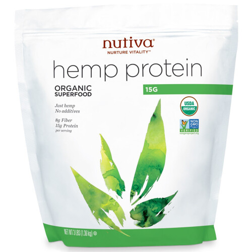 Nutiva, Bio-Hanfproteinpulver, 3 lb (1,36 kg)