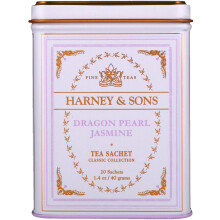 Harney & Sons, Thés Fins, Jasmin Perle du Dragon, 20 Sachets de Thé, 1,4 oz (40 g)