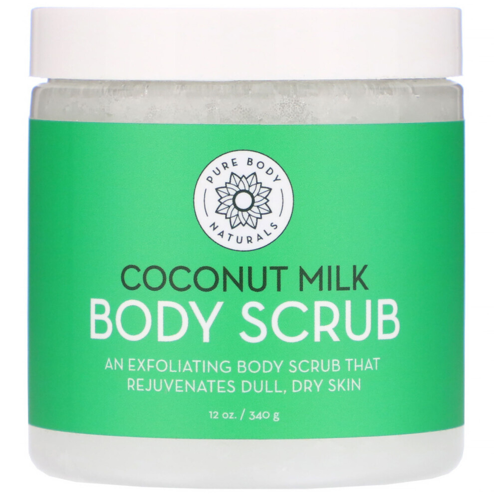 Pure Body Naturals , Coconut Milk Body Scrub, 12 Oz (340 G)