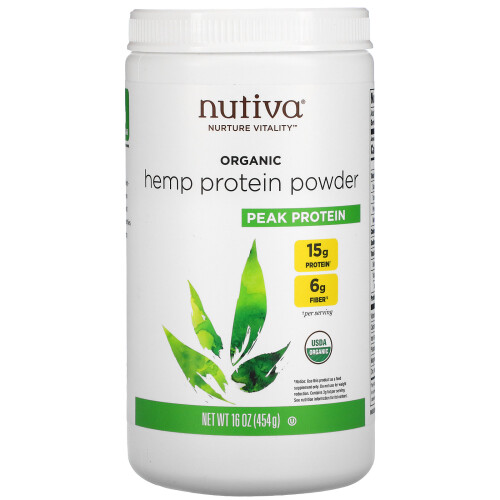 Nutiva, Bio-Hanfproteinpulver, 16 oz (454 g)