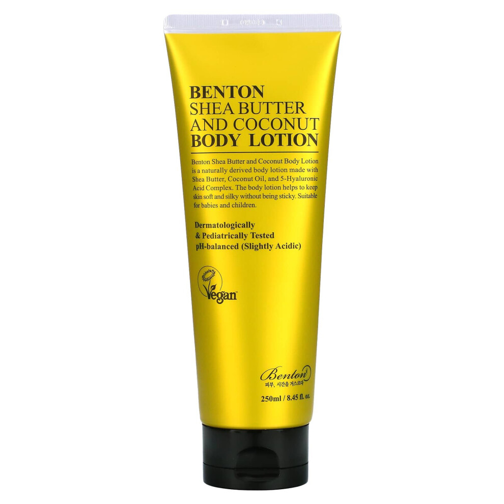 Benton , Shea Butter And Coconut Body Lotion, 8.45 Fl Oz (250 Ml)