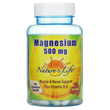 Nature's Life, Erneuerndes Magnesium, 500 mg, 100 Vegcaps
