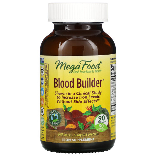 MegaFood, Eisen Blutbilder, 90 Tabletten