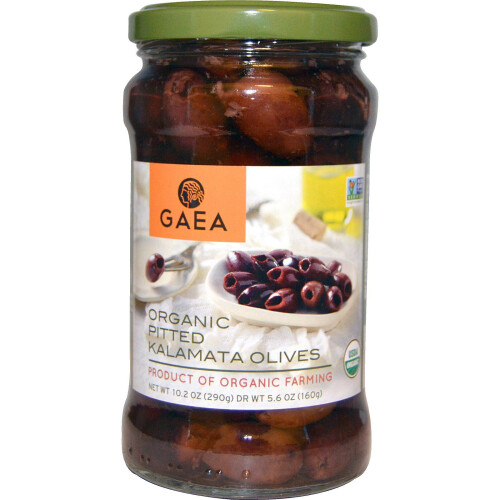 Gaea, Bio-Entsteinte Kalamata-Oliven, 10,2 oz (290 g)