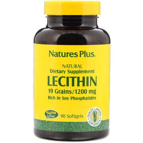 NaturesPlus, Lecithin, 1.200 mg, 90 Weichkapseln