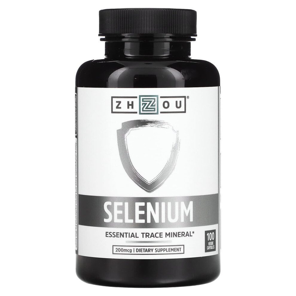 Zhou Nutrition , Selenium, 200 Mcg, 100 Veggie Capsules