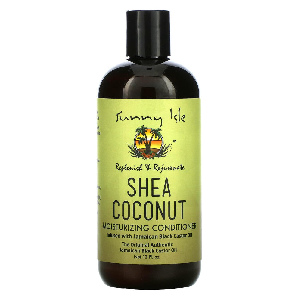 Sunny Isle Black Shea Coconut Moisturizing Conditioner With Jamaican Castor Oil, 12 Fl Oz