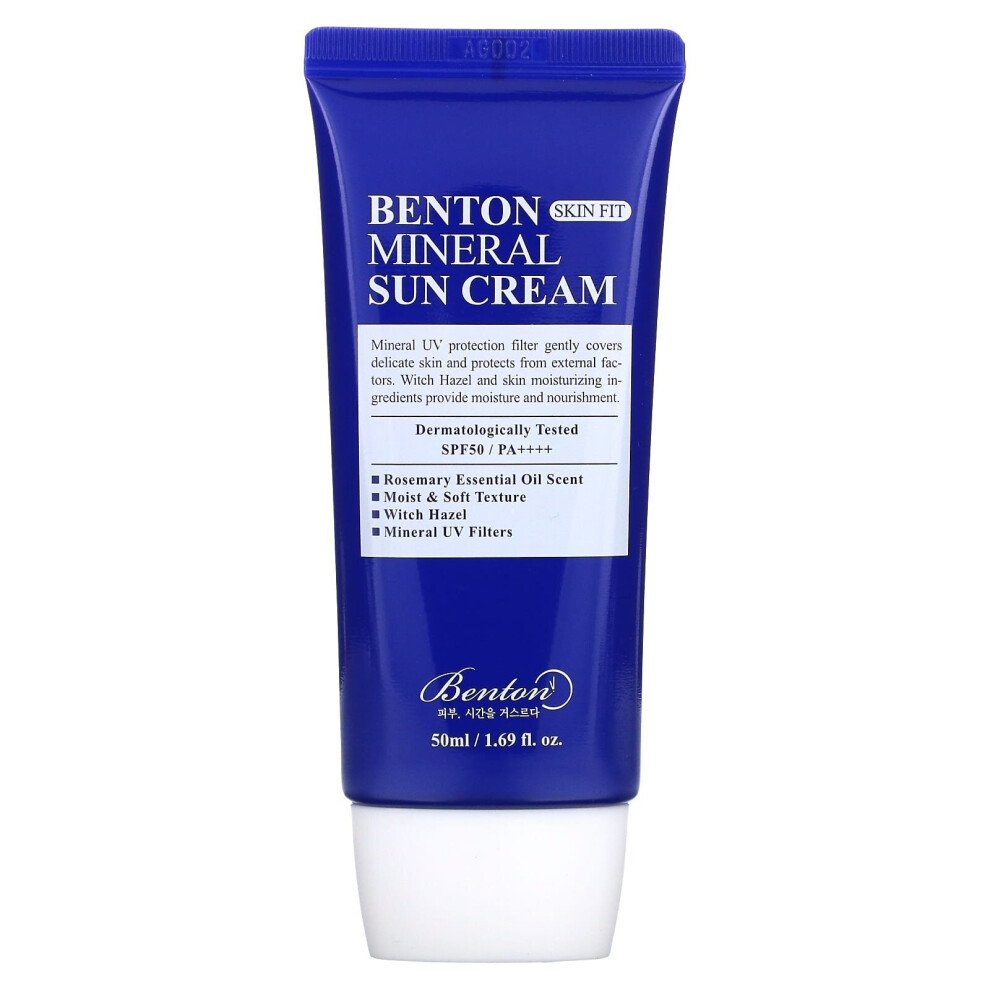 Benton Skin Fit Mineral Mineral Sunscreen For The Face Spf 50+ 50 Ml - Image 3