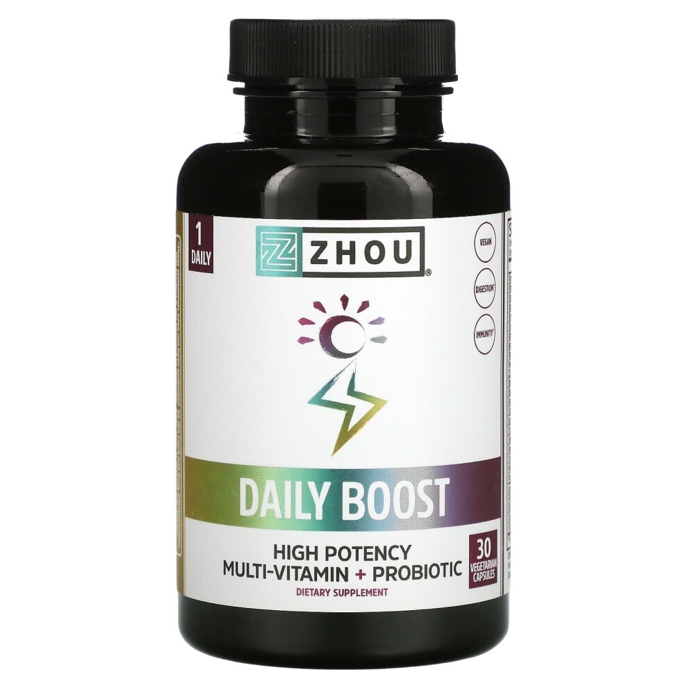 Zhou Nutrition , Daily Boost, 30 Vegetarian Capsules