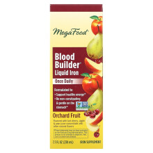 MegaFood, Blut-Builder Flüssigeisen, Einmal Täglich, Obstgartenfrucht, 7,7 fl oz (230 ml)