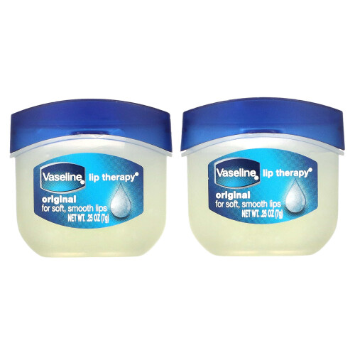 Vaseline Vaseline, Lip Therapy, Original Lip Balm, 2 Pack, 0.25 oz (7 g) Each