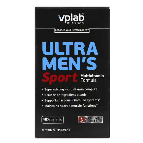 Vplab, Formule Multivitaminée Sport Homme Ultra, 90 Comprimés