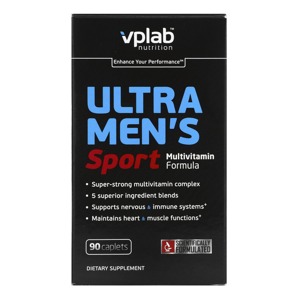 Vplab, Ultra Mens Sport Multivitamin Formula, 90 Caplets