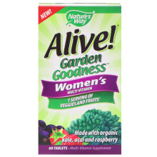 Nature's Way, Alive! Garden Goodness, Women's Multivitamin, 60 Tabletten