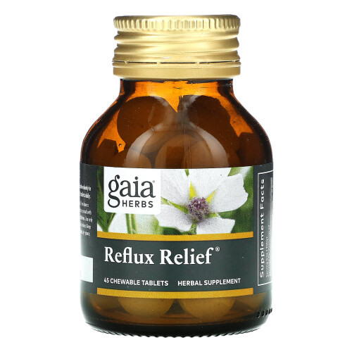 Gaia Herbs, Reflux Linderung, 45 Kautabletten 2