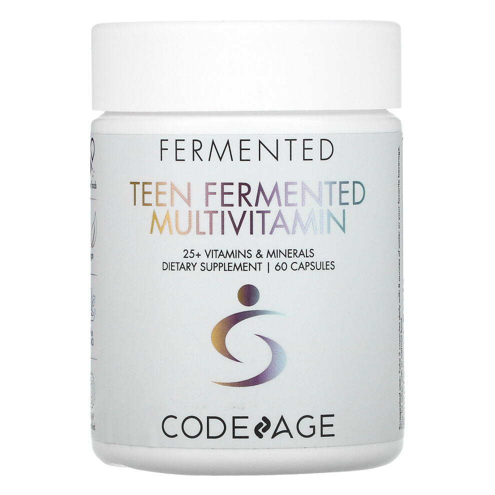 Codeage , Teen Fermented Multivitamin, 60 Capsules