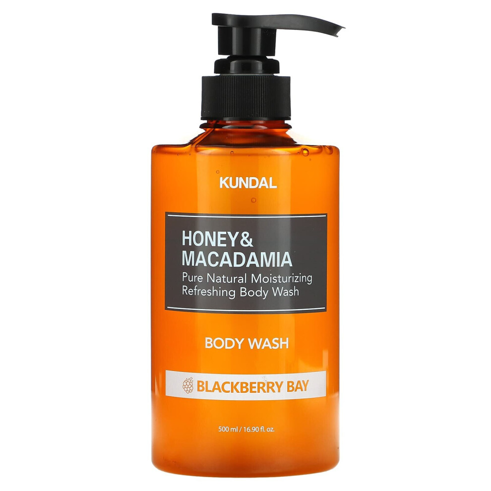 Kundal , Honey & Macadamia, Body Wash, Blackberry Bay, 16.9 Fl Oz (500 Ml)