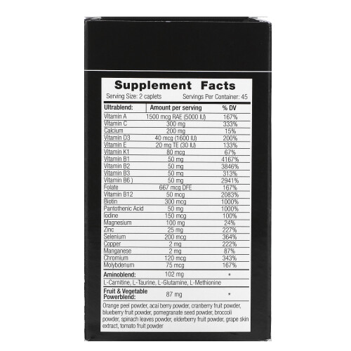 Vplab, Formule Multivitaminée Sport Homme Ultra, 90 Comprimés 1