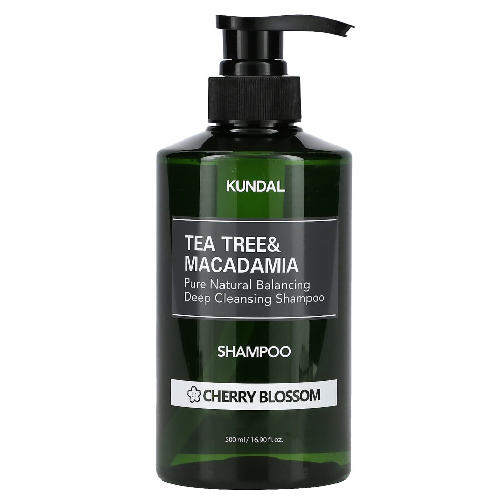 Kundal , Tea Tree & Macadamia, Shampoo, Cherry Blossom, 16.9 Fl Oz (500 Ml)