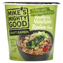 Mike's Mighty Good, Ramen Artisanal, Soupe de Ramen aux Légumes Végétarienne, 1,9 oz (54 g)