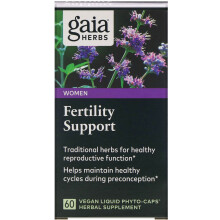 Gaia Herbs, Fruchtbarkeitsunterstützung für Frauen, 60 vegane flüssige Phytokapseln