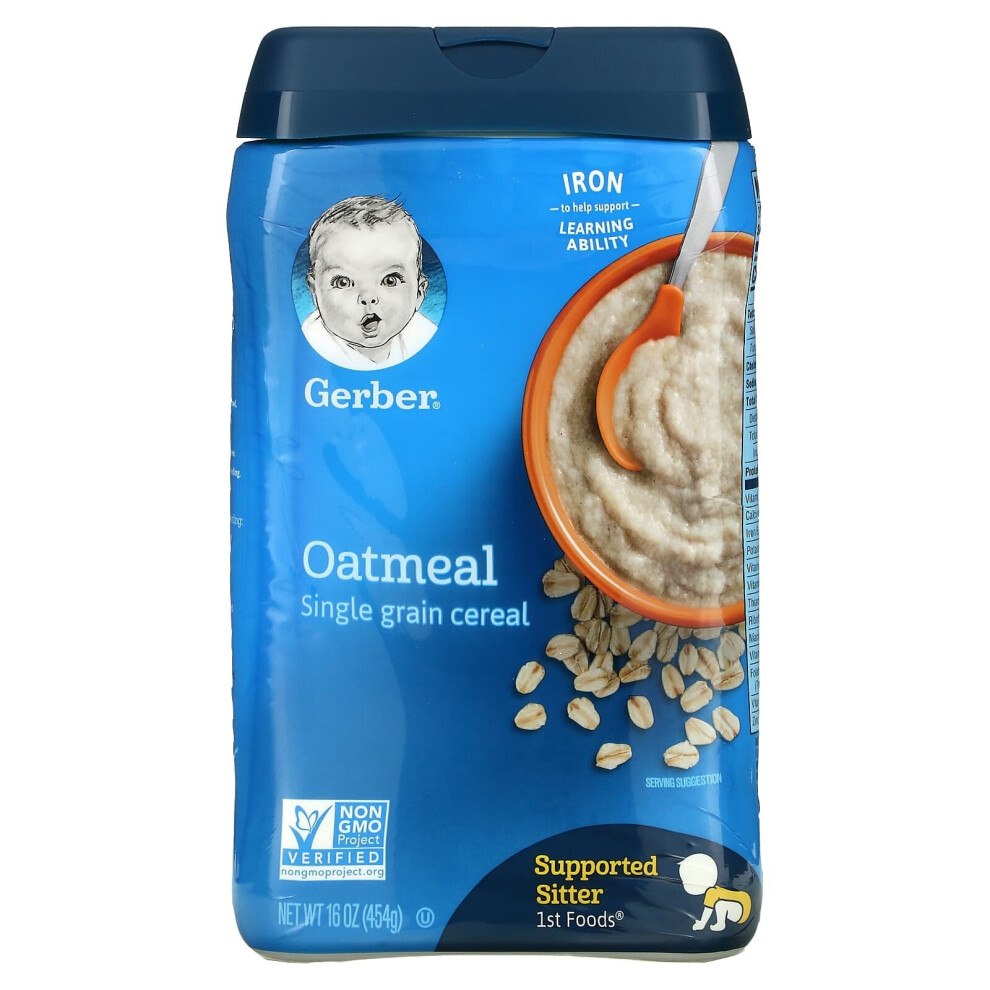 Gerber, Oatmeal, Single Grain Cereal, 1st Foods, 16 oz ( 454 g)