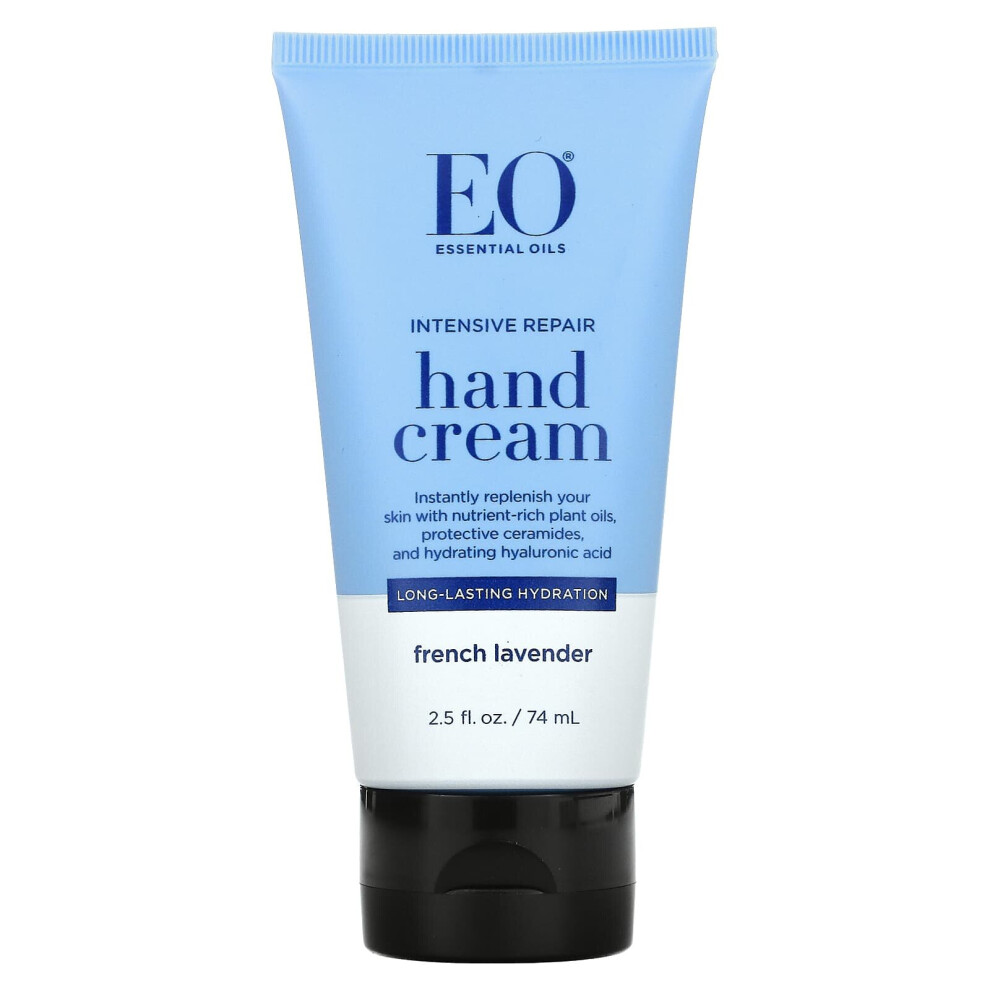 EO Products, Intensive Repair Hand Cream, French Lavender, 2.5 fl oz (74 ml)-image-OPC-P9S5JJJ-NEW