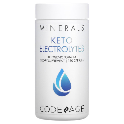 Codeage, Électrolytes Keto, Formule Cétogène, 180 Gélules