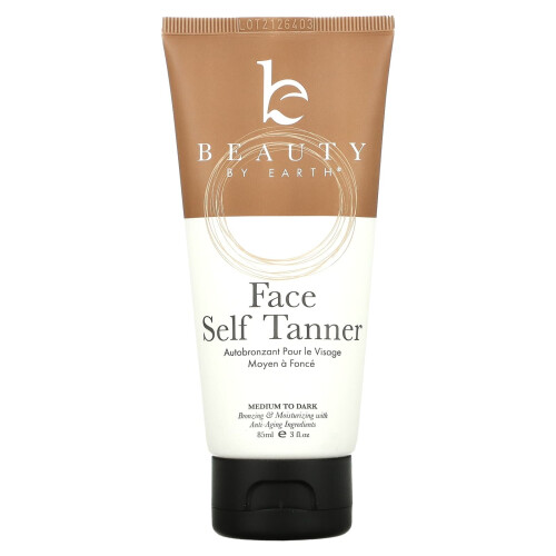beauty by earth Beauty By Earth, Face Self Tanner, Medium To Dark, 3 fl oz (85 ml)