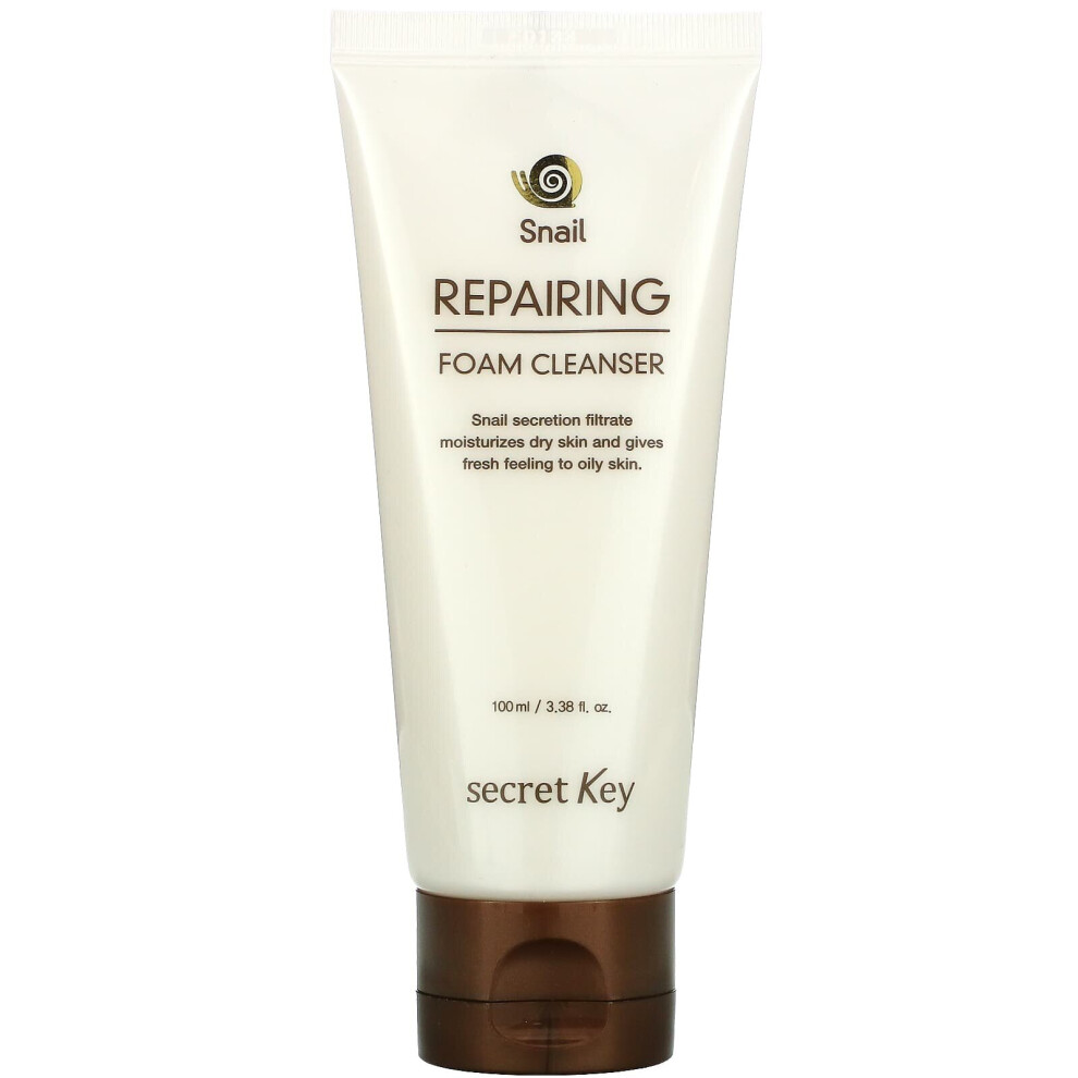 Secret Key , Snail Repairing Foam Cleanser, 3.38 Fl Oz (100 Ml)